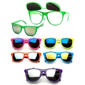 Neon Flip up Lens Sunglasses the Real World MTV Andrew Woods