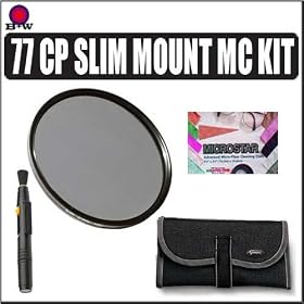 B+W 77MM Circular Polarizer Slim Mount Multi Coated Filter For Nikon 12-24mm f/4G ED IF Autofocus DX Nikkor