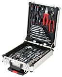 KS Tools 918.0690 CHROMEplus Steckschluesselsatz im Teleskop Trolley; 90-teilig; 1/4+1/2