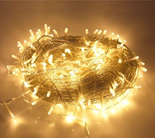 LED String Lights 328 Feet Copper Warm White 500 Led Outdoor Lights Ambiance Lighting for Garden Seasonal Decorative Christmas Holiday, Wedding, Parties(Warm White)