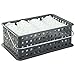 iDesign - 61686 Plastic Storage Organizer Basket with Handle for Bathroom, Health, Cosmetics, Hair Supplies and Beauty Products, 8.69