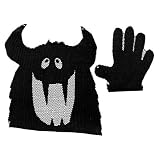 Heritage Lace 'Monster 12-Inch by 12-Inch and 7-Inch by 7-Inch, Black Peek-A-Boo, Set of 2