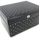 Coffret &agrave; Bijoux "Diamonds" noir strass (L)