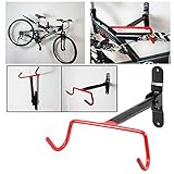 Safekom New Heavy Duty Garage Foldable Wall Mounted Bikes Bicycle MTB Indoor Bike Storage Racks & Stand Hook Holder Rear Rack & Fitting Screws---Free Delivery