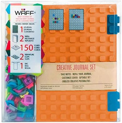 WAFF World Gifts Large Notebook and 150-Cube Combo, Orange
