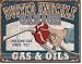 Busted Knuckle Gas & Oils Metal Tin Sign 16"w X 12.5"h