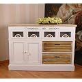 LANDHAUSSTIL ANRICHTE SIDEBOARD SHABBY WEISS VINTAGE PALAZZO EXCLUSIV