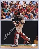 Carlos Santana Cleveland Indians Rookie Signed Autographed Photo Jsa