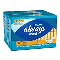 Always Maxi without Wings- Unscented -Overnight (56 Count)