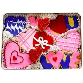 Valentine's Day Sugar Cookies Gift Tin