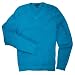 Alfani Men's Narrow Stripe Pima Cotton V-neck Sweater, Biscay Bay, XXL