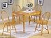 Oak/terracotta Tile Top Leg Table By Acme Furniture