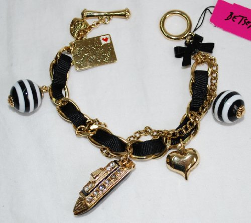 Betsey Johnson Miami Chic Toggle Bracelet With Boat Charm