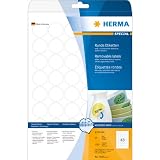 Produkt-Bild: Herma 4387 Etiketten wei&szlig; 30 mm rund abl&ouml;sbar Papier matt 1200 St&uuml;ck