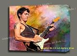 JOHN MAYER ORG MIXED MEDIA PAINTING W OIL, GICLEE, & ACRYLIC ON CANVAS W GALLERY WRAP STYLE FRAMING 20x16x1.5