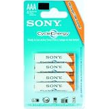 Sony Cycle Energy AAA Ni-MH Rechargeable Batteries (4-Pack) by Sony Batteries
