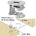 Platte River 866497, Fasteners, Knock Down (kd), 15mm X 12. 5mm Kd Cams, 10 Each