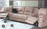 3pc Promenade Motion Taupe Leather Recliner Loveseat Sofa Set