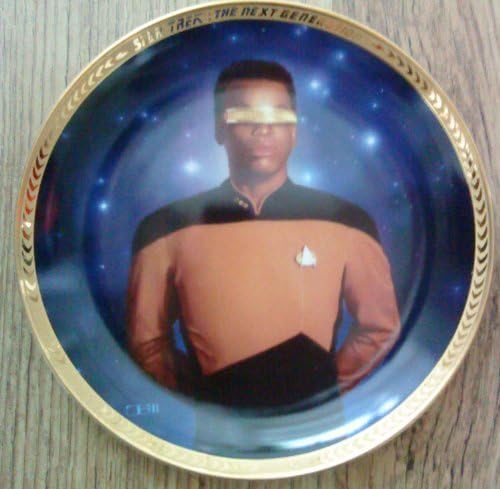 1993 Hamilton Star Trek Next Genertion Geordie La Forge Collector Plate - Limited And Mint Condition