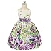 Kids Dream Lavender Flower Print Sash Easter Dress Little Girls 2T-12