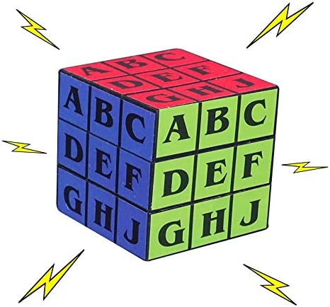 Electric Shocking Toy Puzzle Cube Office Prank Letters Trick Magic Novelty Shock Buzz Funny Gag Gift Joke Alphabet