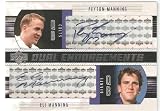 2004 Upper Deck Foundations Dual Endorsements # DEMM - Peyton Manning ( / Eli Manning (Rookie Insert) - Football Rookie Card - Serial #d to 1200 - VERY HARD