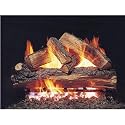 Peterson Gas Logs 18 Inch Split Oak Vented Natural Gas Log Set W/ G4 Burner - Match Light