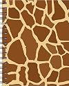 Wire-o Journal - Giraffe Print - Medium..( Lined both sides - Black wire-o )
