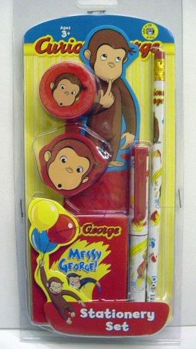 Curious George Stationary Set (Assorted Colors Available)