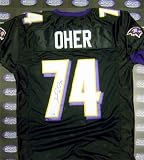 Michael Oher Autographed/Hand Signed football jersey (Baltimore Ravens) black