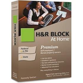 H&R Block At Home 2009 Premium Federal + State + eFile [Formerly TaxCut]