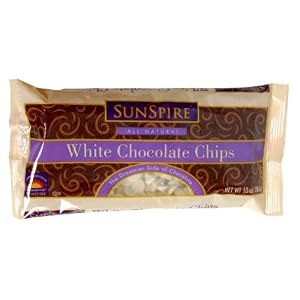 Sunspire White Chocolate Baking Chips, 10-Ounce (Pack of 12) by Sunspire