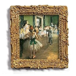 La Classe de Danse - Gold Frame Magnet with pop-out easel (2-3/4" x 2-1/2")