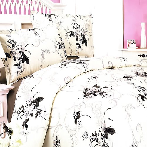 Blancho Bedding - [Spring Rose] 100% Cotton 4PC Comforter Cover/Duvet Cover Combo (Full Size)