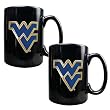 West Virginia Mountaineers NCAA 2pc Coffee Mug Set by Great American Products