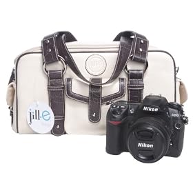 Jill-e 769374 Camera Leather Bag Small (Bone) by Jill.e