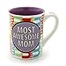 Enesco Our Name is Mud by Lorrie Veasey 16-Ounce Most Awesome Mom Mug, 4.5-Inch
