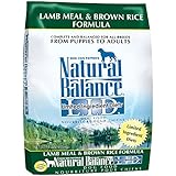 Natural Balance L.I.D. Limited Ingredient Diets Lamb Meal & Brown Rice Formula Dry Dog Food, 14-Pound