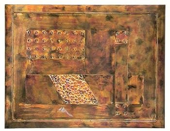 26" Abstract Metal 3-D Wall Art Plaque