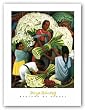 Mercado De Flores by Diego Rivera 24.5"x20" Art Print Poster