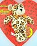 Reeses Peanut Butter Cup Heart Valentines Day Candy Box Chocolate w/ Leopard Stuffed Animal Toy