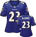 Willis McGahee Purple Reebok Replica Baltimore Ravens Women's Jersey
