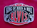 ELVIS PRESLEY KING OF ROCK & ROLL BELT BUCKLES SK