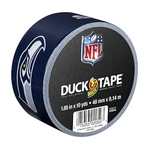 Duck Brand 240548 Seattle Seahawks NFL Team Logo Duct Tape, 1.88-Inch by 10 Yards, Single Roll