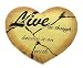 Beautiful Handcrafted & Painted Heart Shaped Stoneware Garden Wall Sign