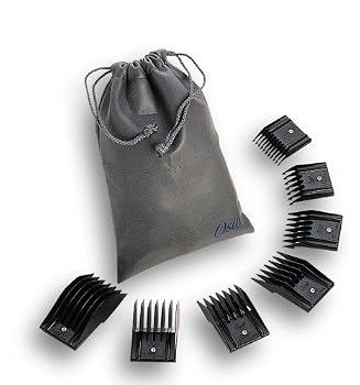 Oster Universal Comb Attachment Blade Guard 7-Piece Set, Size # 0, 1, 2, 4, 6, 8, 10 for Oster Professional Animal Clippers