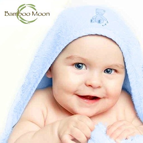 Hooded Baby Towel. Bamboo fabric. Perfect for Baby Shower Gift!, Silky Soft, Naturally Antibacterial, Hypoallergenic, Most Absorbent, Durable & Sustainable.