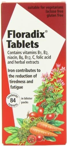 Floradix Iron Supplement Tablets 84 Tablets by Salus-haus