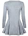 Timeson Tunic Tops for Women, Womens Round Neck Slim Fit Skater Fashion Basic Summer Mini Dress Tank Top Medium Light Grey
