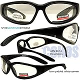 COHO-2 Foam Padded Motorcycle ANSI Z87-2 Prescription Ready Safety Glasses COHO-2 Foam Padded Motorcycle ANSI Z87-2 Prescription Ready Safety Glasses